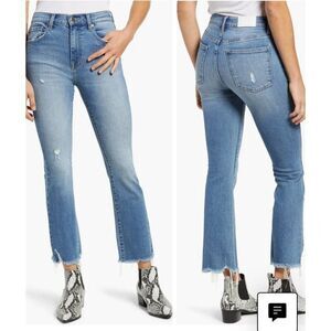 Pistola Distressed Raw Hem  High-W Bootcut Jeans  27